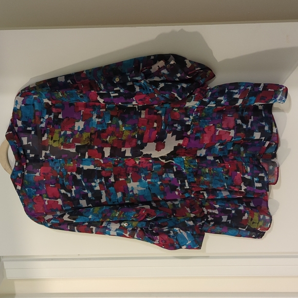 Pattered retro blouse - Picture 5 of 5